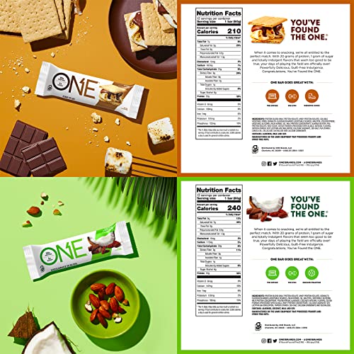 One Protein Bars, Crunch Cinnamon French Toast, Gluten Free Protein Bars With 12G Protein And Only 1G Sugar, Healthy And Guilt-Free Snacking For Any Occasion (12 Count) #TOP3
