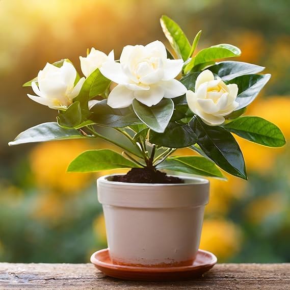 Gardenia | Gandharaj Live Plant - Fragrant Blooms Choice for gardens and indoor Spaces (Packs of 1)