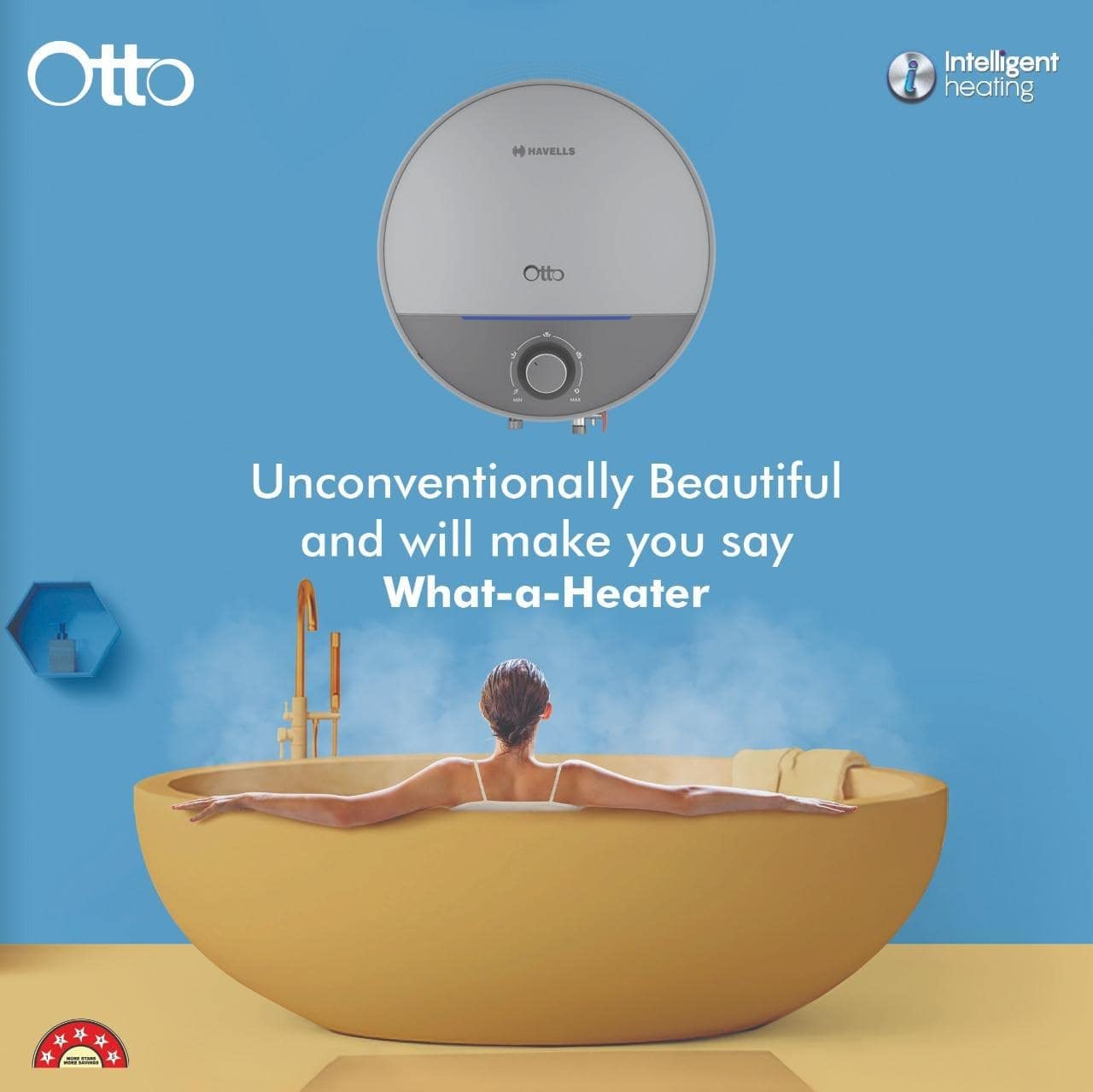 Buy Havells Otto 5 Star 15 Litre Storage Water Heater (Silvery Grey), Wall  Mounting Online at Low Prices in India - Amazon.in