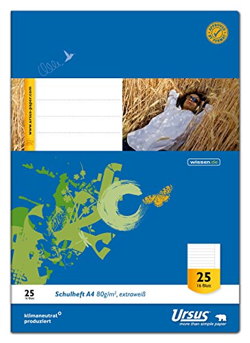 Cahier papier extrablanc URSUS lot de 10 pour une ecriture fluide