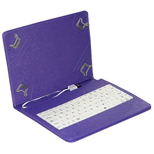 RICH CASE Exclusive 7” Inch USB Keyboard Tablet Case Cover Book Cover