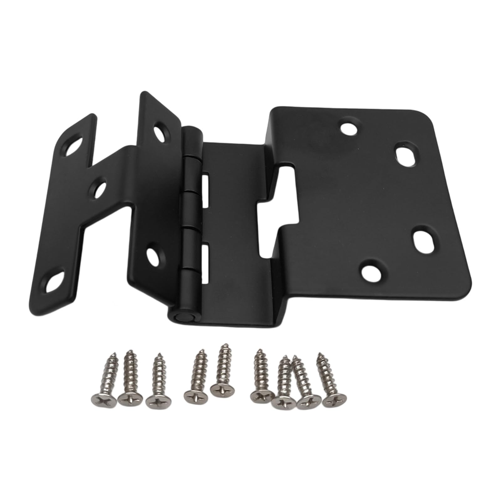 Kalttoy Black Lasting Heavy Load Five Knuckles Hinge With Mounting Screws 270° Full Rotation Metal Institutional Hinge Enduring Offices & Heavy Duty Use
