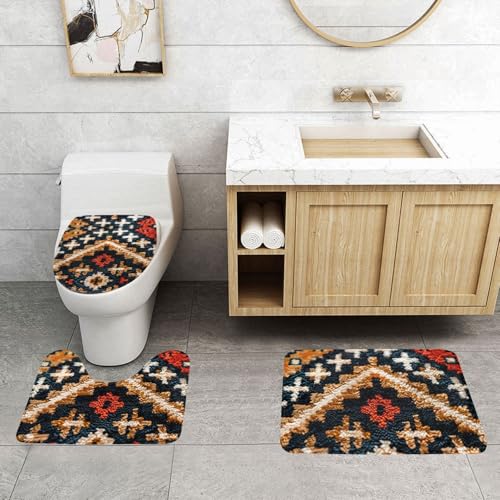 Tapis de sol antidérapant imprimé lavable et facile à nettoyer - 4