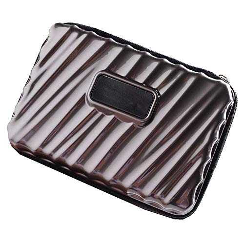 Hard Shell Zippered Makeup Toiletry Bag Durable Shock-Resistant Women Cosmatic Case Waterproof Storage Outdoors Men Business Travel Portable Washing Bag (grey)