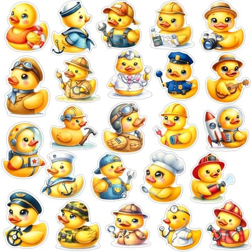 24 imanes decorativos de patito amarillo divertidos para puerta