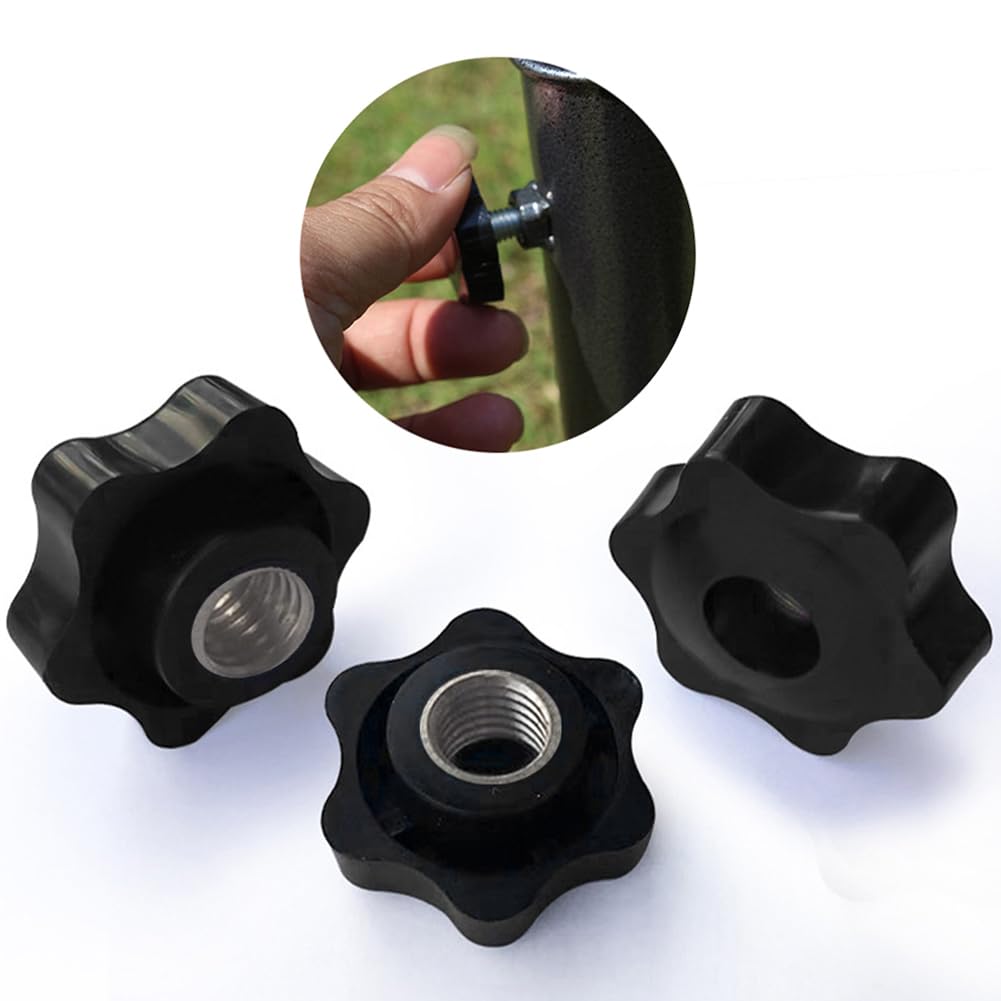 Manopola di Serraggio, Manopole a Stella M12, Stella Testa Serraggio Dadi, Dado con Impugnatura a Stella, Manopole a Forma di Stella, Manopola Stella, Manopola di Bloccaggio, per Meccaniche, Industria