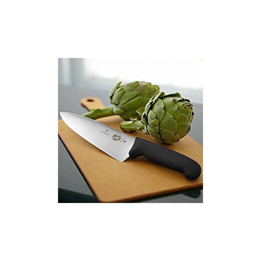 Victorinox Swiss Army 5.2063.20-X14 Fibrox Chef's Knife Black 8 in