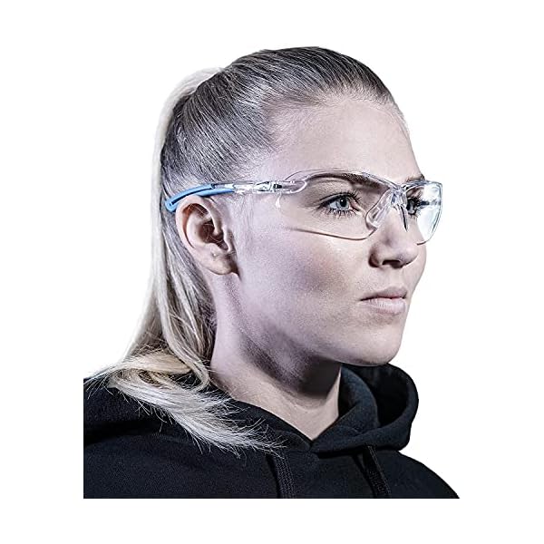Solid. Schutzbrille mit perfekter Passform & integriertem Seitenschutz | Arbeitsschutzbrille fÃ¼r Rundumschutz | Klare, kratzfeste, beschlagfreie & UV-schÃ¼tzende GlÃ¤ser | FÃ¼r MÃ¤nner & Frauen