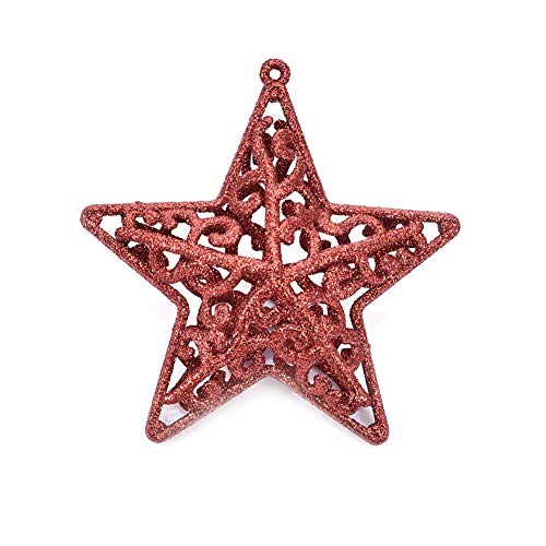 Liteness Pelota/Pentagrama/Corazón/Copo de Nieve DIY Colgante Adornos para Árbol de Navidad y Decoración de Fiesta Friendly