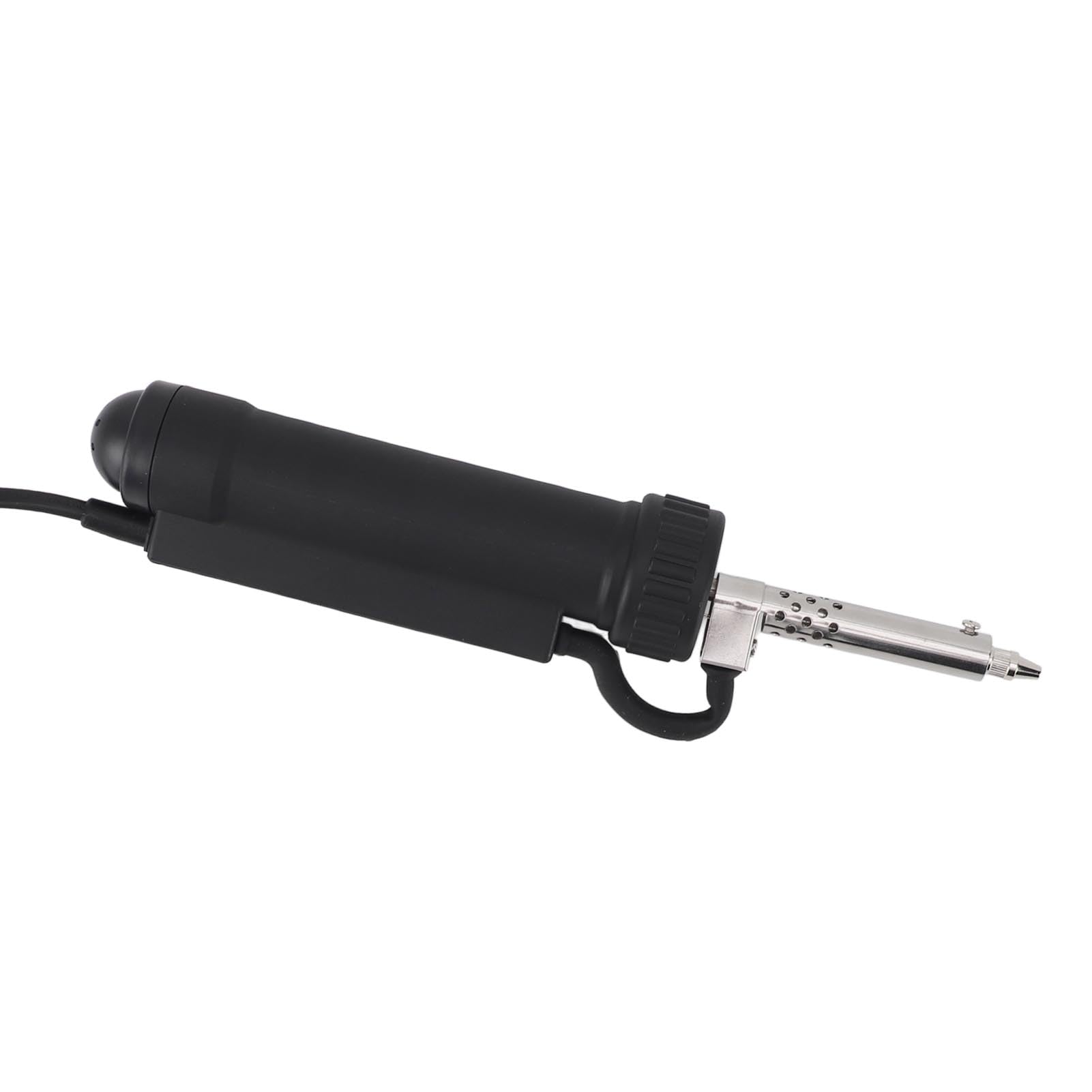 Bomba Desoldadora Eléctrica, Herramienta de Desoldar, Calentador de 30W, Potencia Electromagnética de 350W, Aluminio ABS para Reparación Electrónica y Soldadura (Enchufe europeo negro 220V)