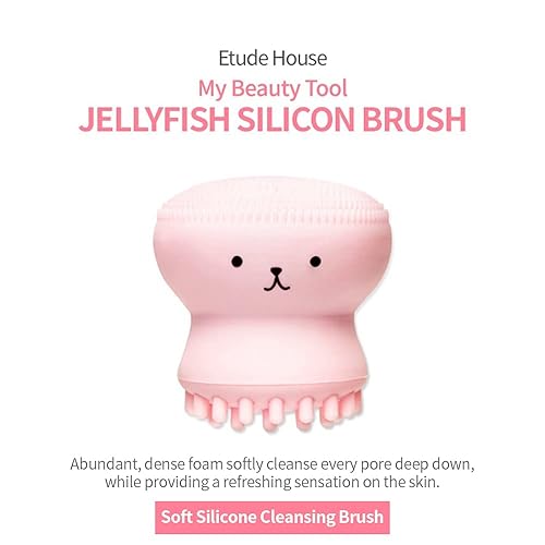 Miniatura 3 de ETUDE My Beauty Tool - Esponja y cepillo de silicona para medusas, todo en uno, limpieza profunda de poros, exfoliante, masaje, esponja suave