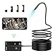Produktbild KinCam WiFi Endoskop Kabelloses 1080P Zoombare 5.5mm wasserdichte Inspektionskamera mit 6 LED Licht Halbsteife Kabel (5M) Endoskopkamera für Android, IOS, iPhone, Samsung und Table