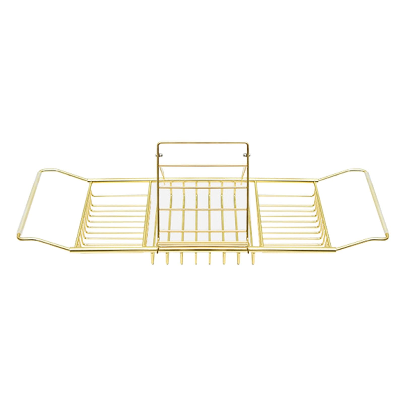 JKJZSALJ Bath Trayretractable And Adjustable Bathtub Rack, Bathroom Shower Gel And Toiletries Storage Rack, Organizer With Bracket 62 20Cm