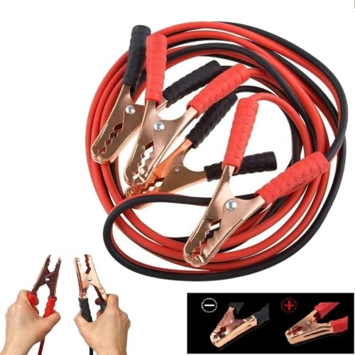 Image of Car Heavy Duty Auto Jumper Cable Booster Wire Clamp with Alligator Wire Emergency Car Battery Charging Booster Cables for Truck Battery Chargers to Start for Engine (7ft, 500 AMP)