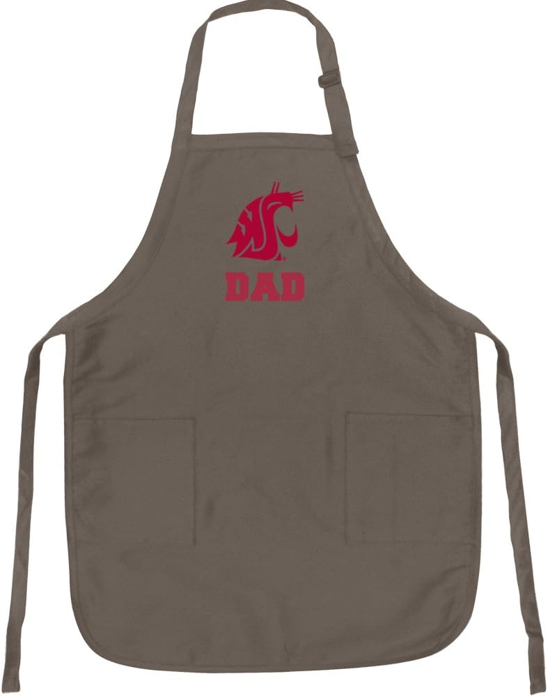 Broad Bay Deluxe Washington State University Dad Apron Official Washington State Dad Logo Aprons
