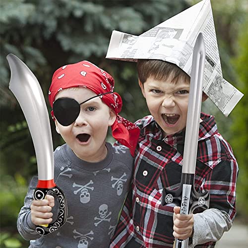 Pack of 8 Inflatable Pirate Sables, Pirate Sword, Inflatable Pirate Sword Stick Balloons - Image 4