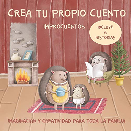 Crea tu propio cuento. Improcuentos. Imaginación y creatividad para toda la familia.: Incluye seis cuentos. Erizo, Hedgehog, animales bonitos, libro ... para una vida residuo cero y reciclar.: 1