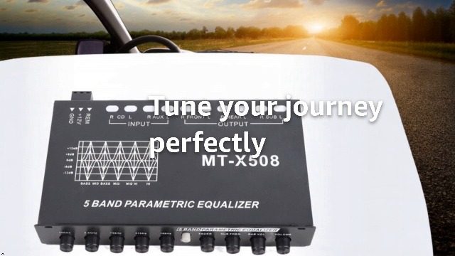 Car Equalizer, Car Audio Equalizer Adjustable 5 Bands Precise