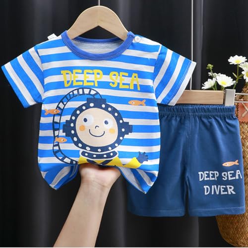 Image of Toddler Boys 4 PCs T-shirts and Shorts Set Baby Summer Clothes Outfit