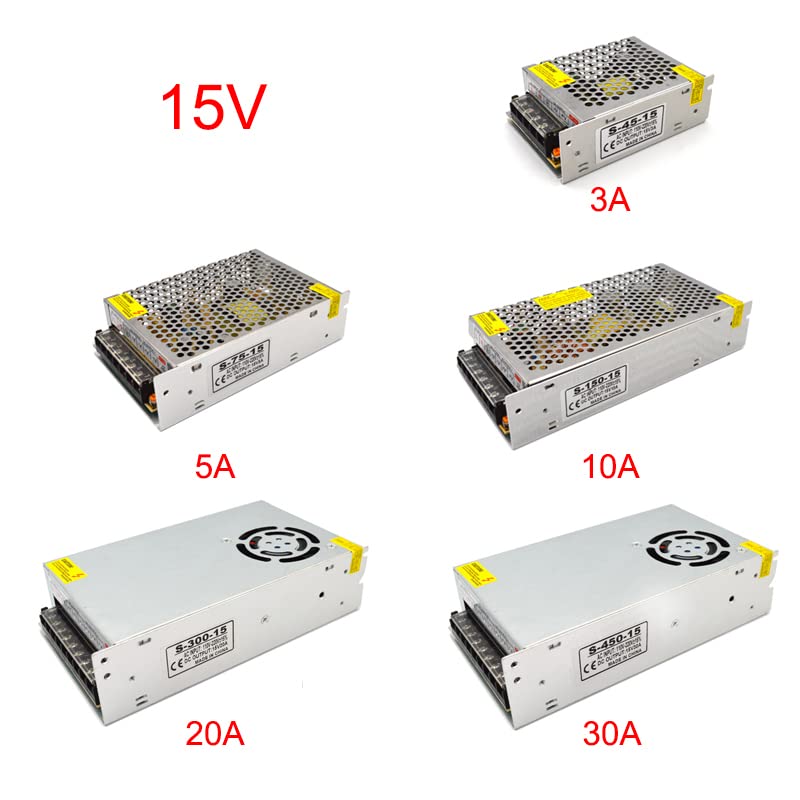 Alimentatore DC 12V 9V 12V 15V 24V DC 12V 15V 24V Adattatore di corrente AC 110V 220V a 5V 12V Striscia LED di alimentazione CCTV (12V, 50A)