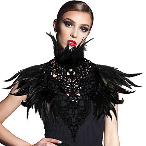 Feather cape shawl shrug shoulder wrap, real natural feather, fea…