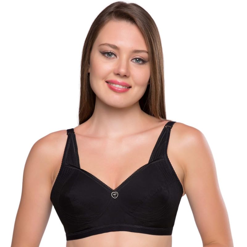trylo Jaya Women's 100% Cotton Non-Padded Non-Wired Full Coverage Bra-picture-12