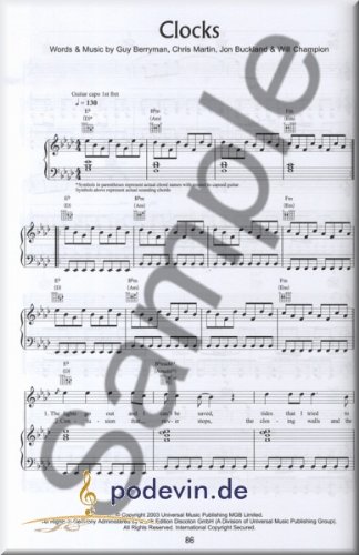 The Coldplay Collection - Noten, Songbook Klavier, Gesang & Gitarre [Musiknoten]