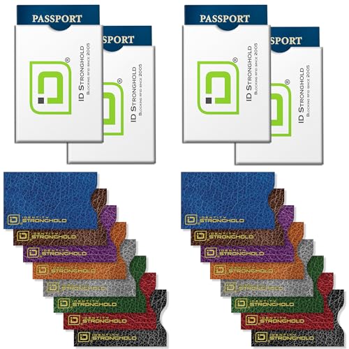 Image of RFID Blocking Credit Card Sleeve Protectors - USA Made Slim Wallet Inserts for Credit Cards, Debit Cards & ID Protection (20, Leather Look - 20 Pack)