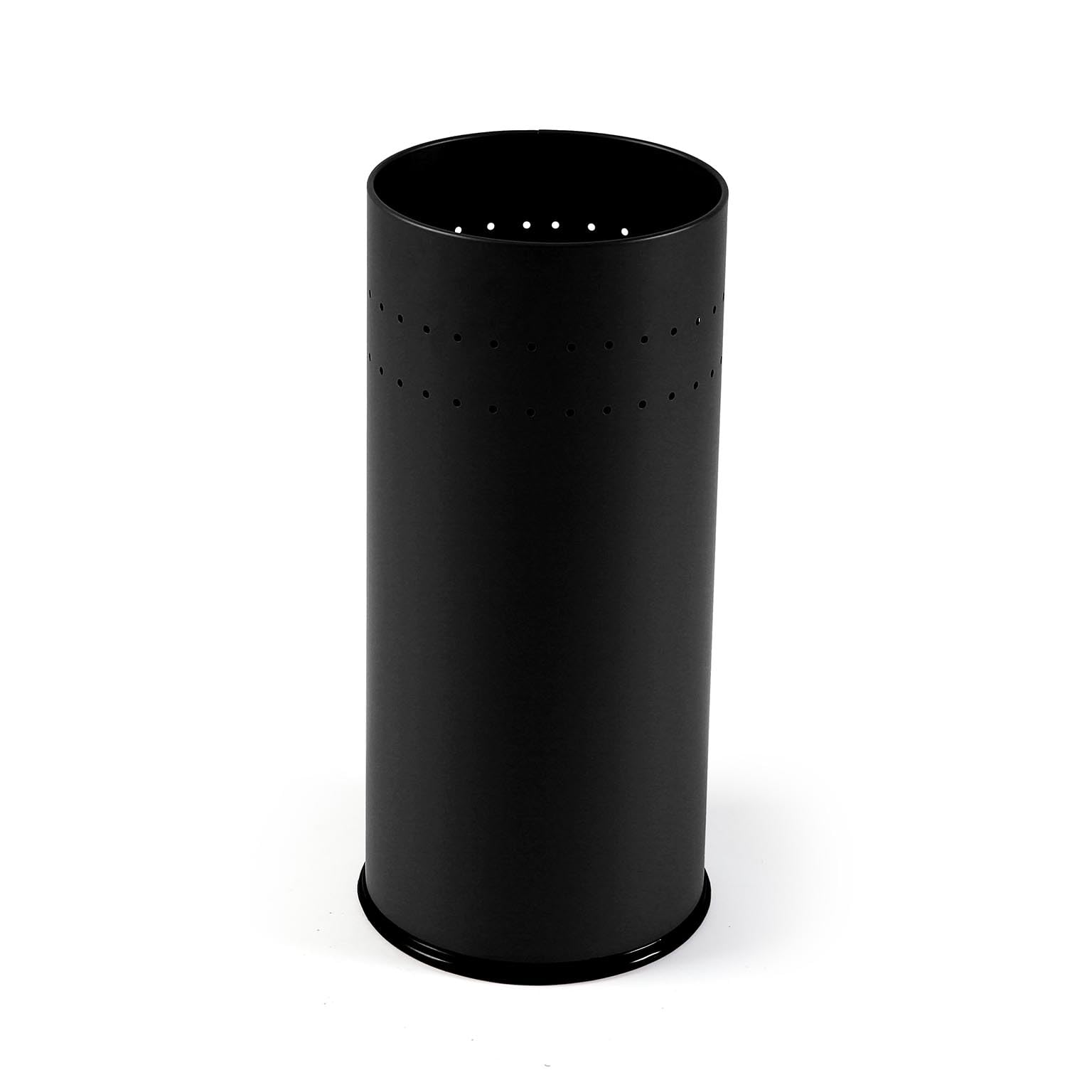 Versa Malena Porta Paraguas Moderno Metal Negro Mate 50x23x23 cm