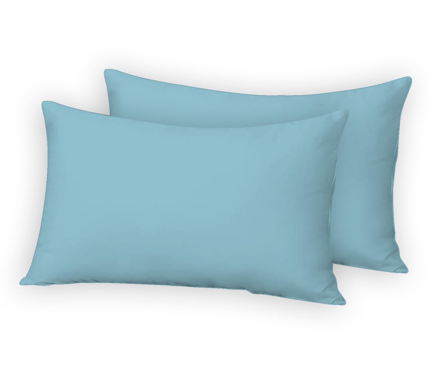 AE Linen® Elegant Luxury Comfort Pillow Cases Pair | Premium Hotel Quality Softest Pillow Case | Easy Care | Wrinkle and Strain Resistant Cooling Pillow Case | Pack of 2 (48 x 74cm / Duck Egg)