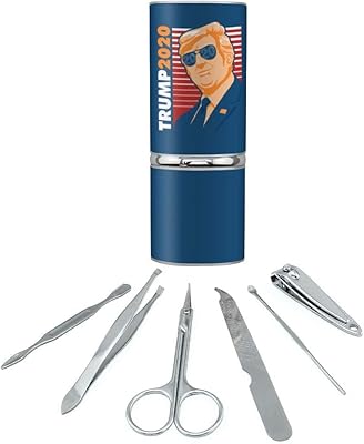 Gold Trump 2020 Stainless Steel Manicure Pedicure Grooming Beauty Care Travel Kit