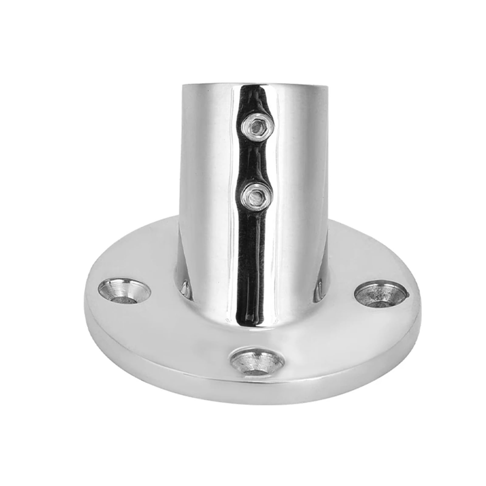 Raccordo for corrimano con base in tubo tondo in acciaio inox 316 da 60° for barca, 22/25/30/32 mm, ferramenta for montante(32mm)