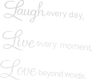 Operitacx 1 Conjunto De Letras Decalque De Parede Vinil Citações Inspiradoras Letras Da Moda Decalques De Sentença Adesivos Em Inglês Adesivos Decorativos Para Família Pôster De Adesivos