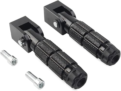 Newsmarts Estribos plegables para motocicleta M8, reposapiés de pasajero, ajuste universal para motocicleta, bicicleta, automóvil, ATV, UTV, Go