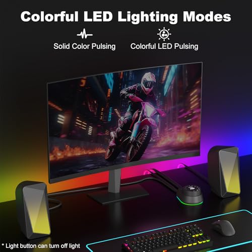 image for SOULION 2.0 Computer Speakers, USB Powered & 3.5 mm AUX Bluetooth Spea