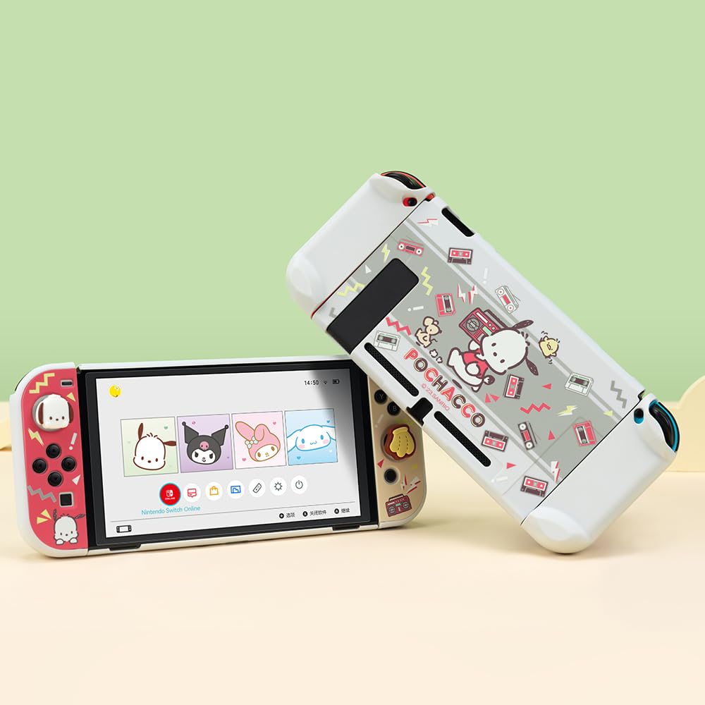 GeekShare X Sanrio Protective Case for Nintendo Switch PC Pochacco