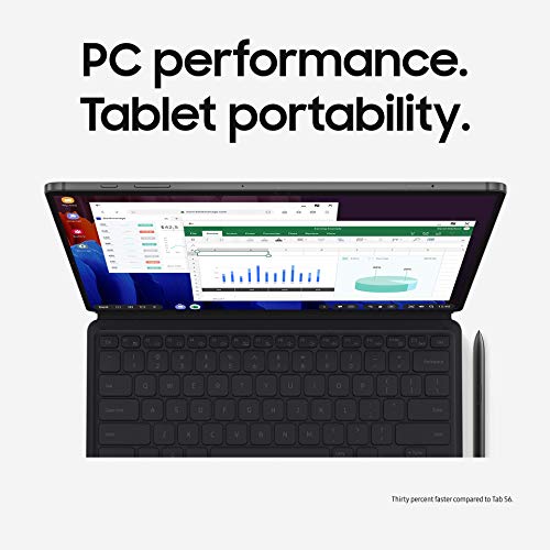 Samsung Galaxy Tab S7+ (5G Tablet) Lte/Wifi (T-Mobile), Mystic Black - 128 Gb (2020 Model - Us Version & Warranty) - Sm-T978Uzkatmb (Renewed) #TOP4
