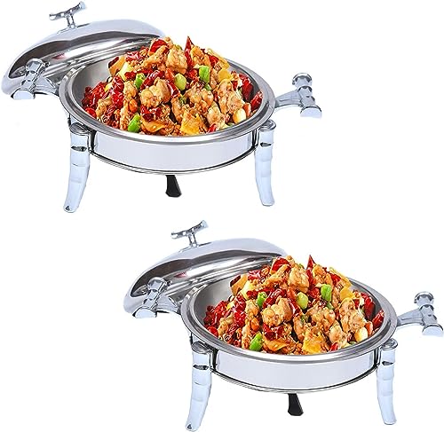 Réchaud buffet inox en lot de 2 à 6 ensembles complets pour traiteur - 2