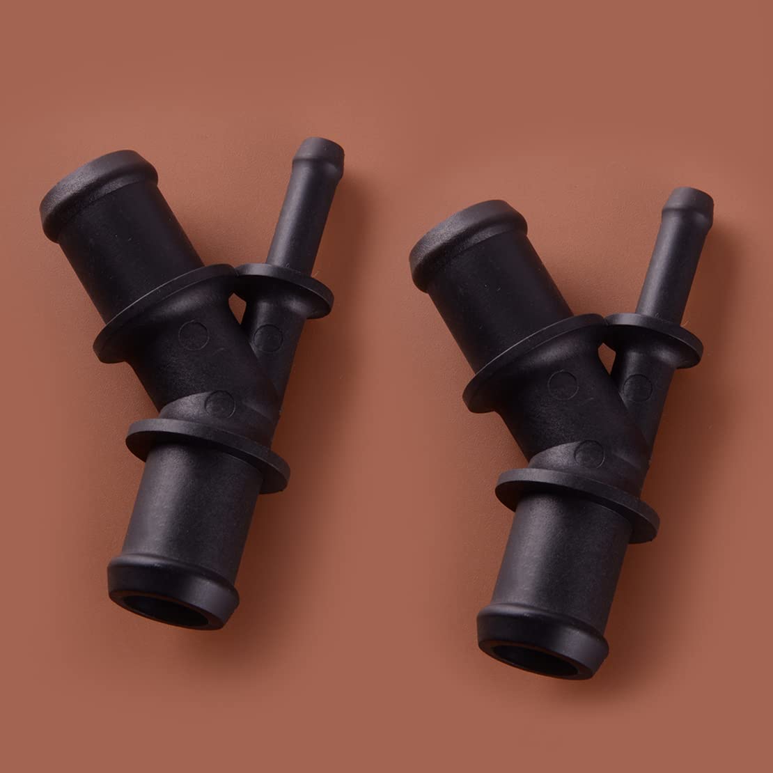 2 adaptadores de conector de agua para manguera de calefacción, de 3 vías, 22 mm-22 mm-8 mm