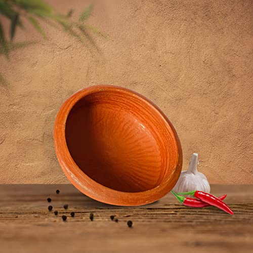 Image of Kichera Pottery Earthen Kadai /Clay Pots for Cooking & Serving (3 Litre)