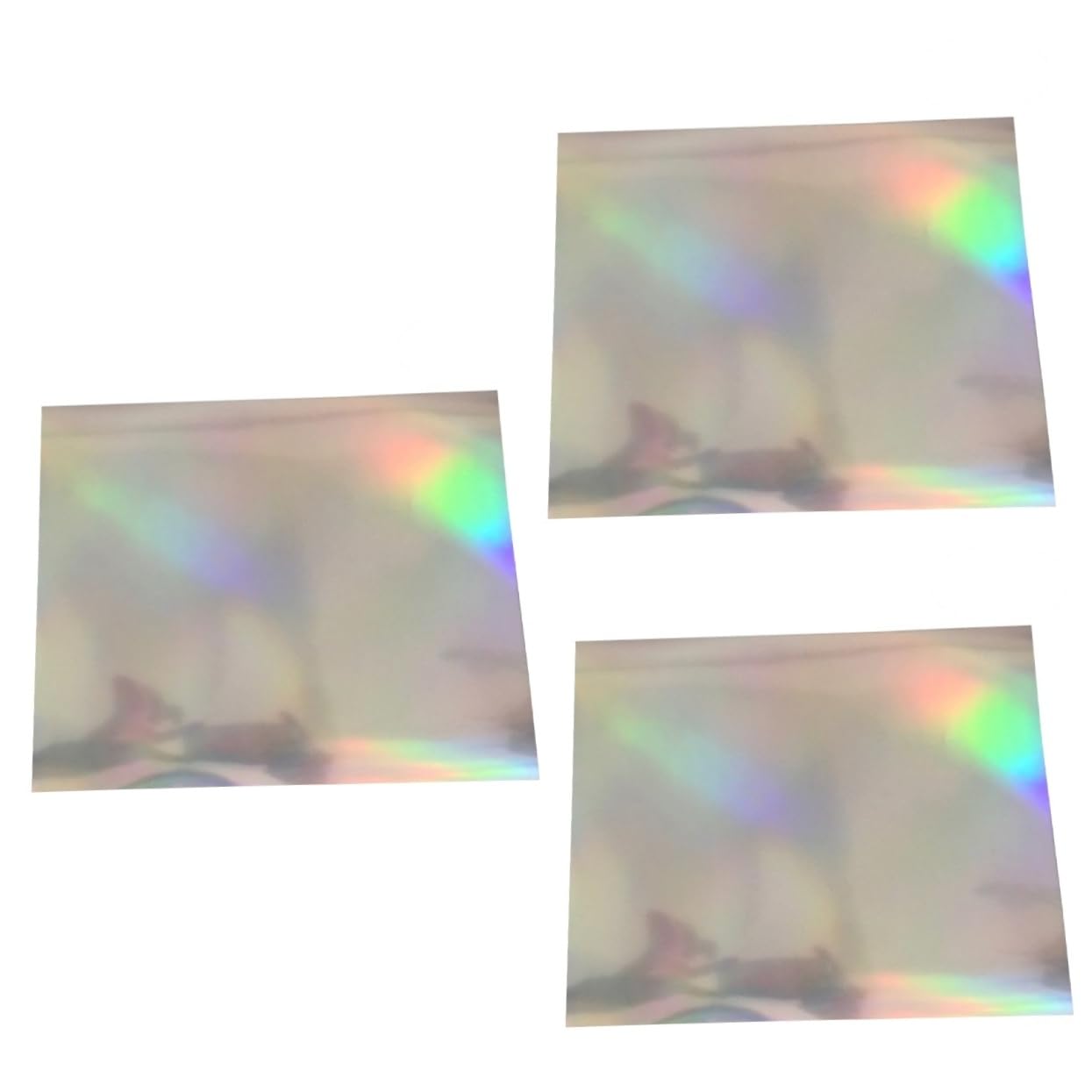SHINEOFI 15stücke Holografisches Heat Transfer Vinyl Für T-shirts Sportbekleidung Taschen Und Andere Textilien Farbige Selbstklebende Folie Für Kreative Designs