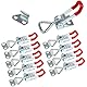 ZKSMNB Spannverschluss GH-4001 Bordwandverschluss, 10 Stück Kistenverschluss, Hebel Verschluss, Halten Kapazität Latch Button Toggle Latch 100kg