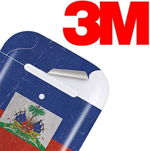 Skinit Decal Audio Skin Compatible with Apple AirPods 2 - Haitian Flag Distressed Design