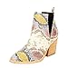 KAMEIMEI Stivaletti da donna Western vintage eleganti retrò classici stivali alti alti stivali chunky tacchi per scarpe da donna, multicolore, 38 EU