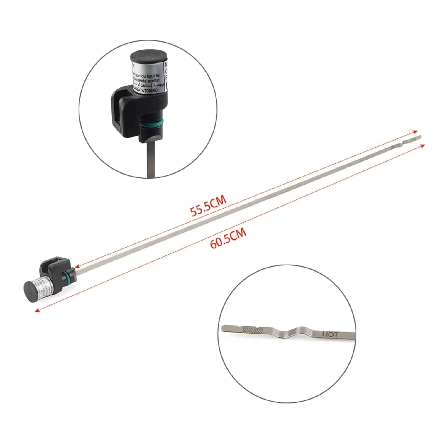 Dipstick Engine Level Gauge for Nissan for Maxima 2006-2024 for Murano 2006-2020 Car Engine Oil Dipstick Accessories Replacement OEM: 31086