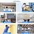 DCHOOD Scaffolding Platform Heavy Duty Steel Electric Lifting Scaffold, Foldable Lifting Platform Scaffold Tower Construction Lift Loader Elevator with Swivel Casters Scaffold