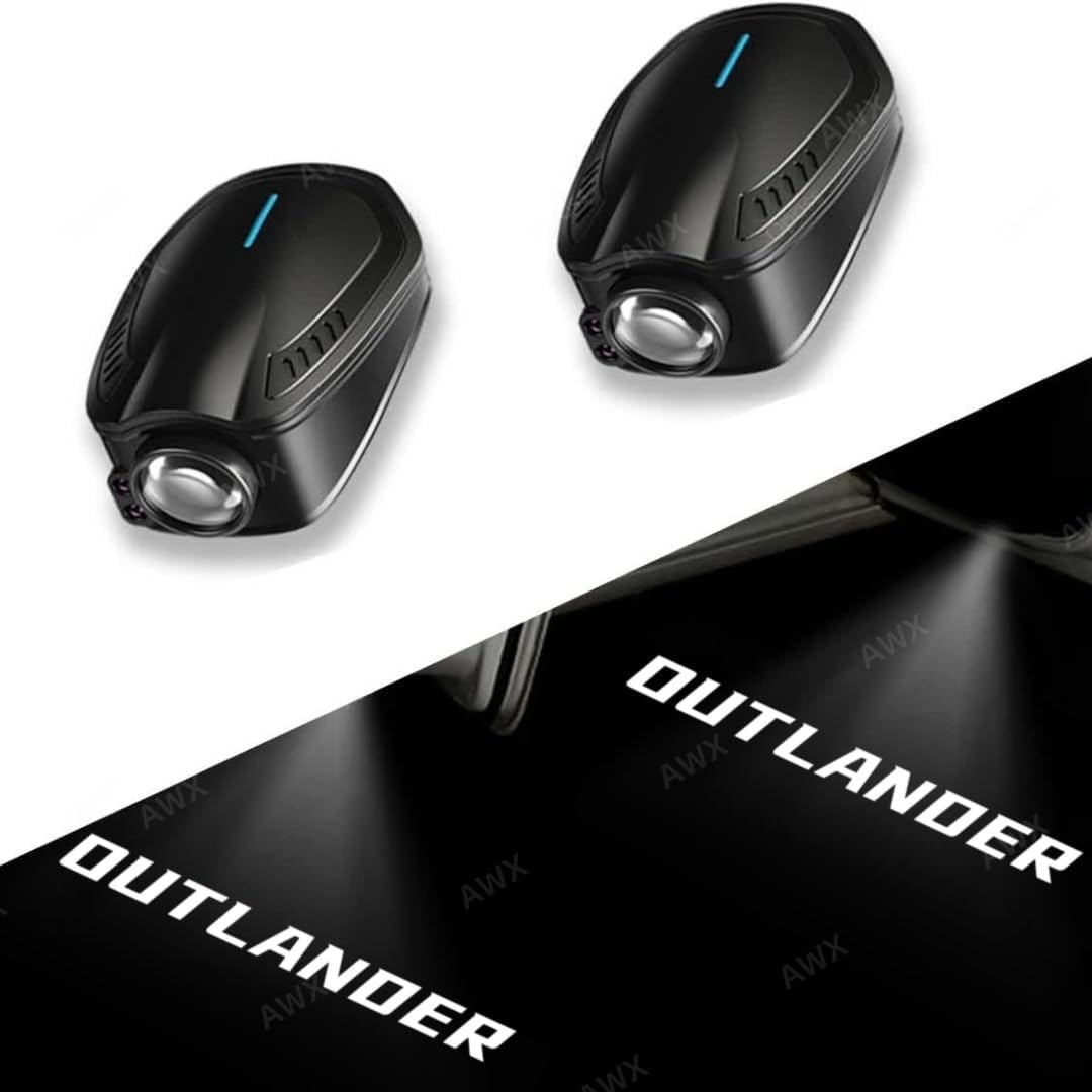 Mitsubishi Outlander OUTLANDER Car Light, Door Welcome Light, Door Light, Laser Logo Light, LED Logo Projection HD, Car Door Tower (Set of 2, Mitsubishi Outlander OUTLANDER)