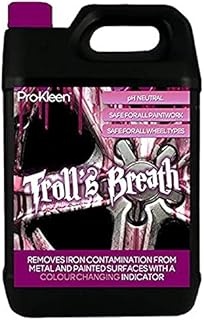 Pro-Kleen Troll's Breath Iron Contamination Fallout Remover - Safe to use on all Wheel Types - pH Neutral with Colour Indicator (5 Litre)