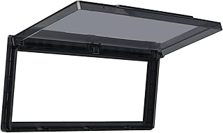 gazechimp 3 Gang Waterproof Outlet Cover Outlet Panel Cover Flip Weatherproof Cover Outlet Cover for Home Improvement Living Room, Black