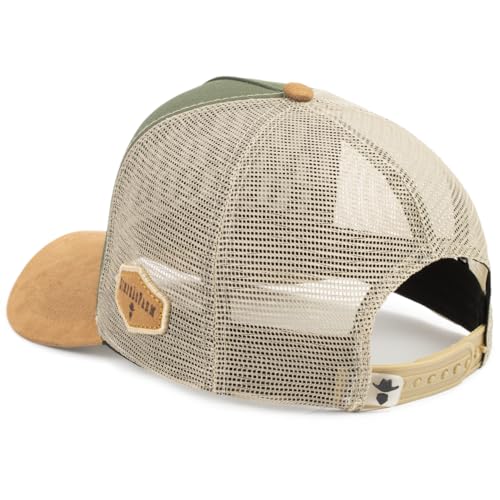 Boné Trucker Agro Country Original Aba Curvada De Camurça